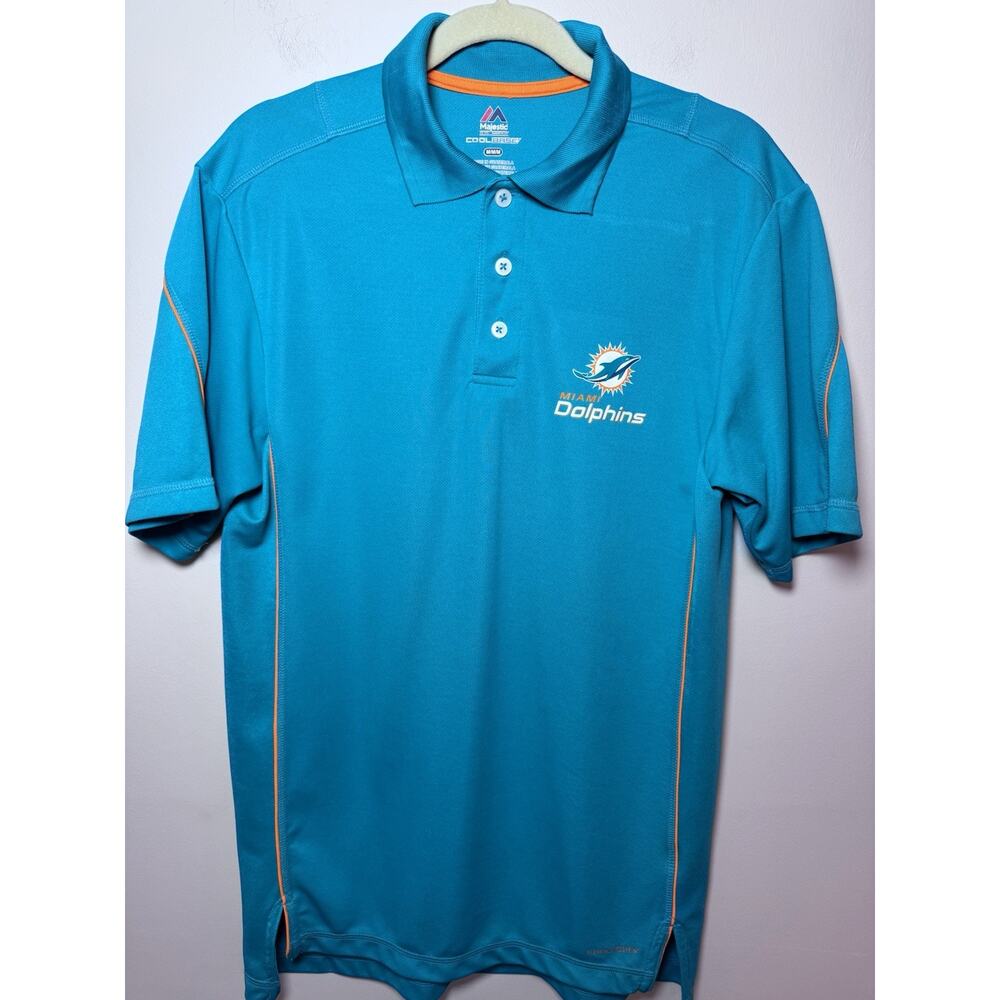 NFL Team Apparel Miami Dolphins Golf Shirt Men's Sz Medium Football